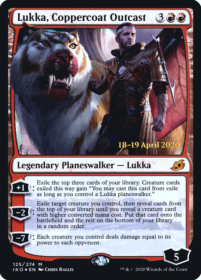 Lukka, Coppercoat Outcast [Ikoria: Lair of Behemoths Prerelease Promos] | Gamers Paradise
