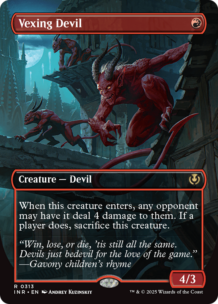 Vexing Devil (Borderless) [Innistrad Remastered] | Gamers Paradise