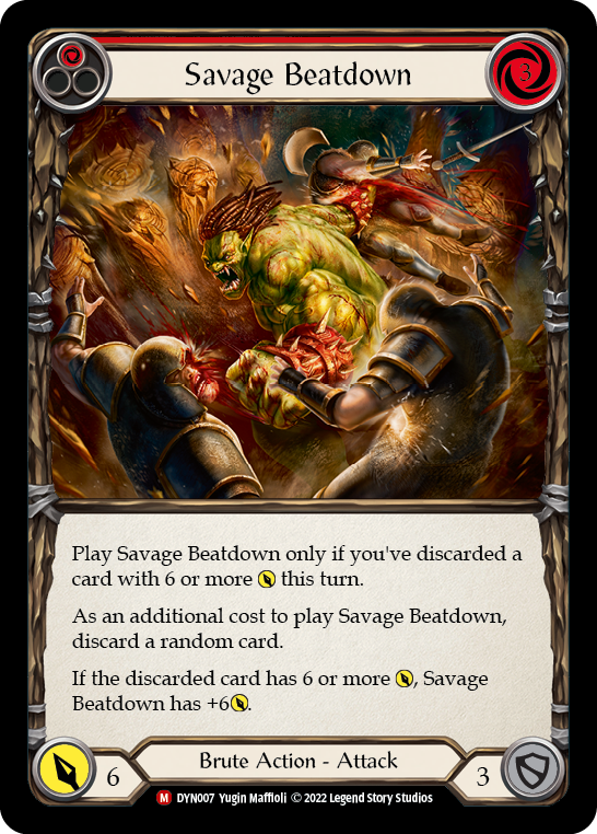 Savage Beatdown [DYN007] (Dynasty)  Rainbow Foil | Gamers Paradise