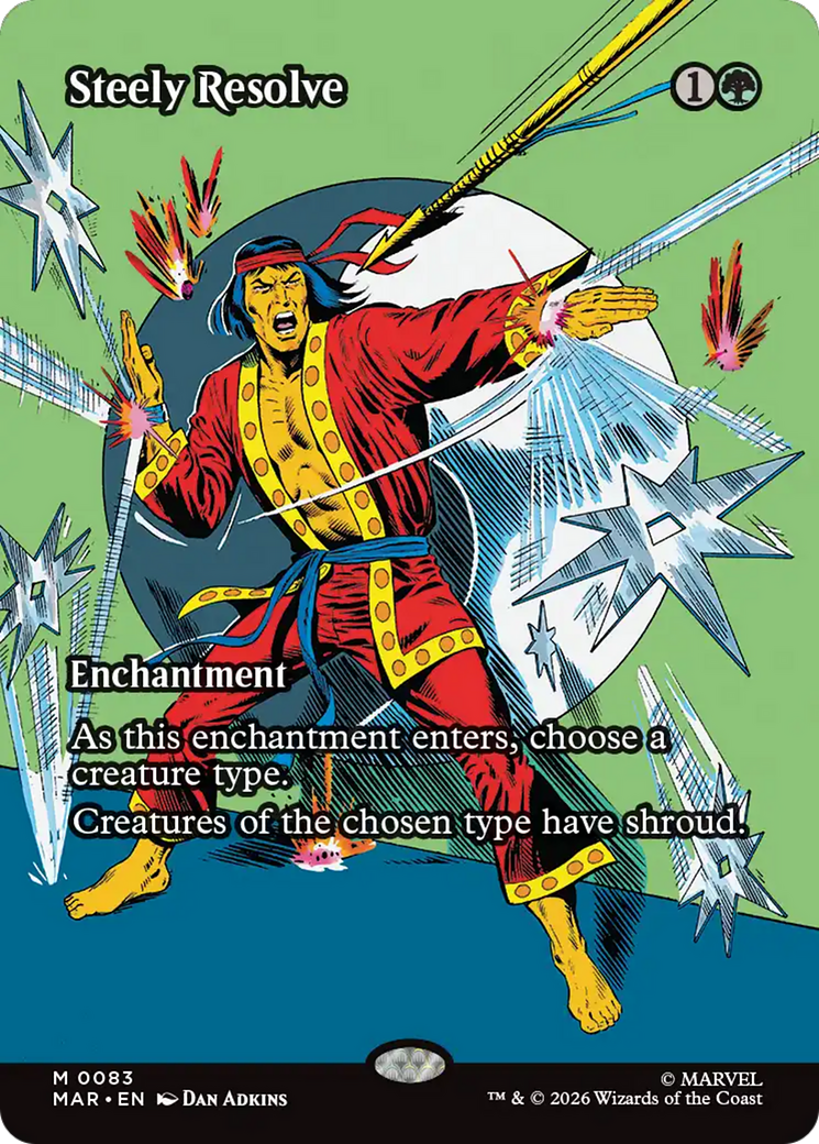 Steely Resolve (Borderless) [Marvel Universe: Eternal-Legal] | Gamers Paradise