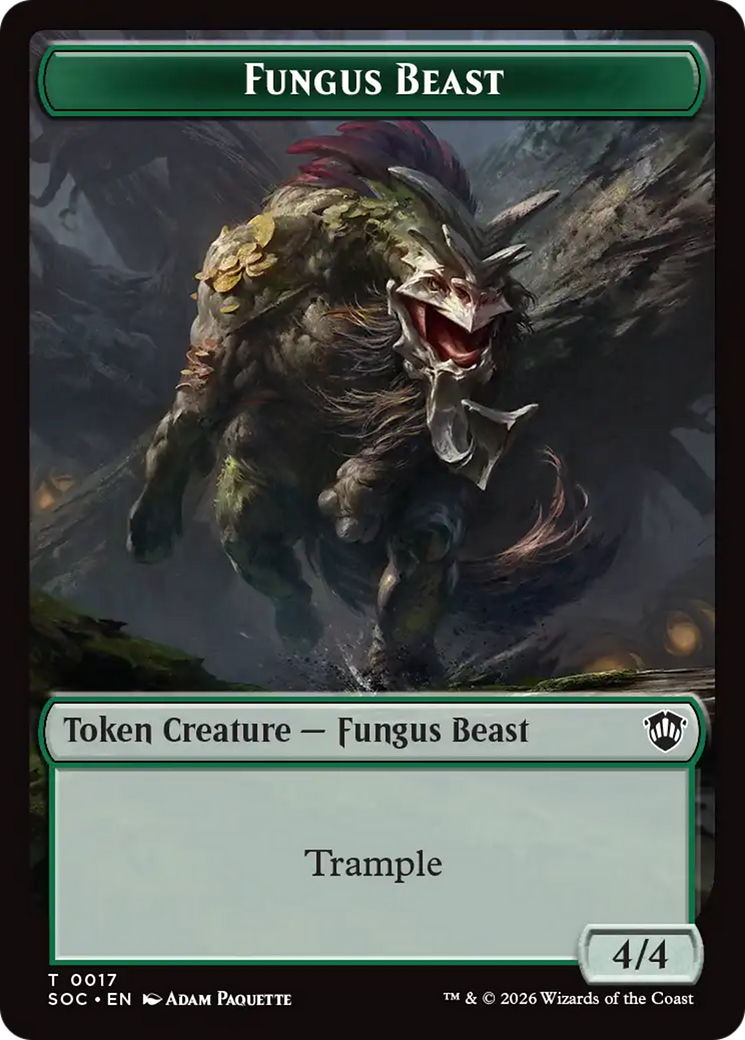 Goat // Fungus Beast Double-Sided Token [Secrets of Strixhaven Commander Tokens] | Gamers Paradise