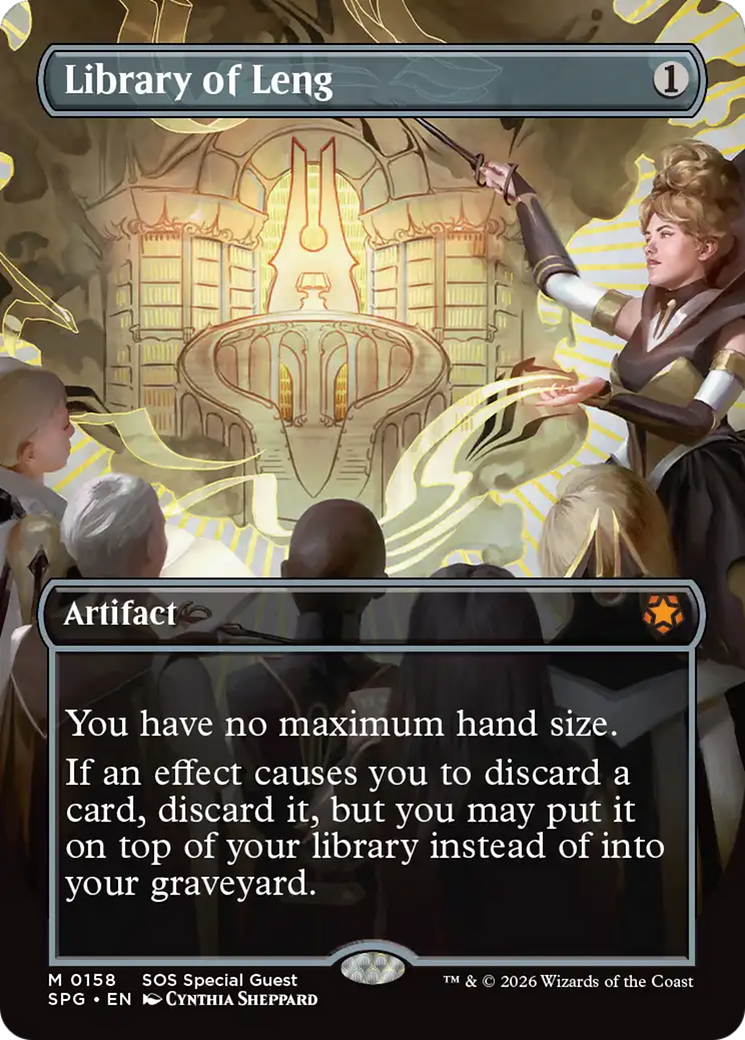 Library of Leng (Borderless) [Secrets of Strixhaven Special Guests] | Gamers Paradise
