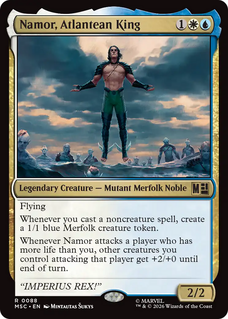 Namor, Atlantean King (Surge Foil) [Marvel Super Heroes Commander] | Gamers Paradise