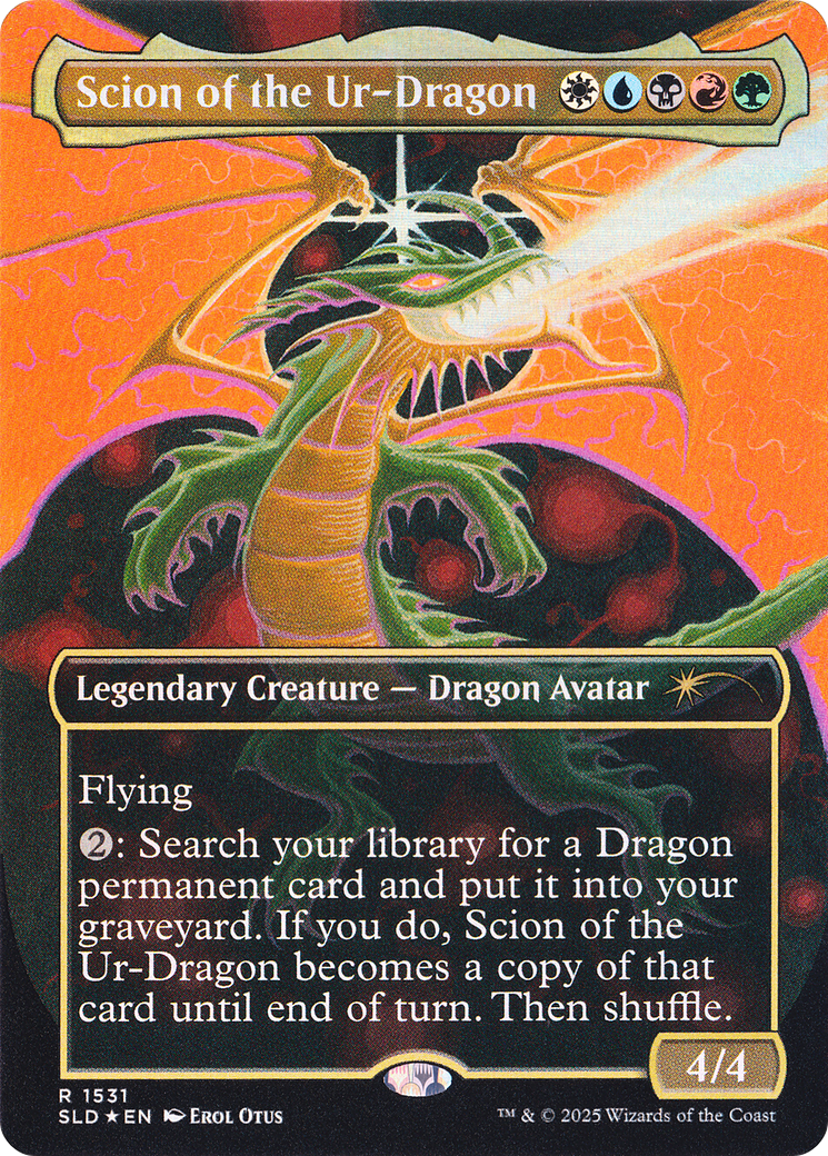 Scion of the Ur-Dragon (Rainbow Foil) [Secret Lair Drop Series] | Gamers Paradise