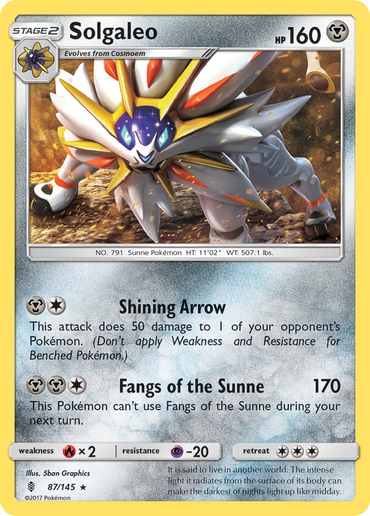 Solgaleo (87/145) [Sun & Moon: Guardians Rising] | Gamers Paradise