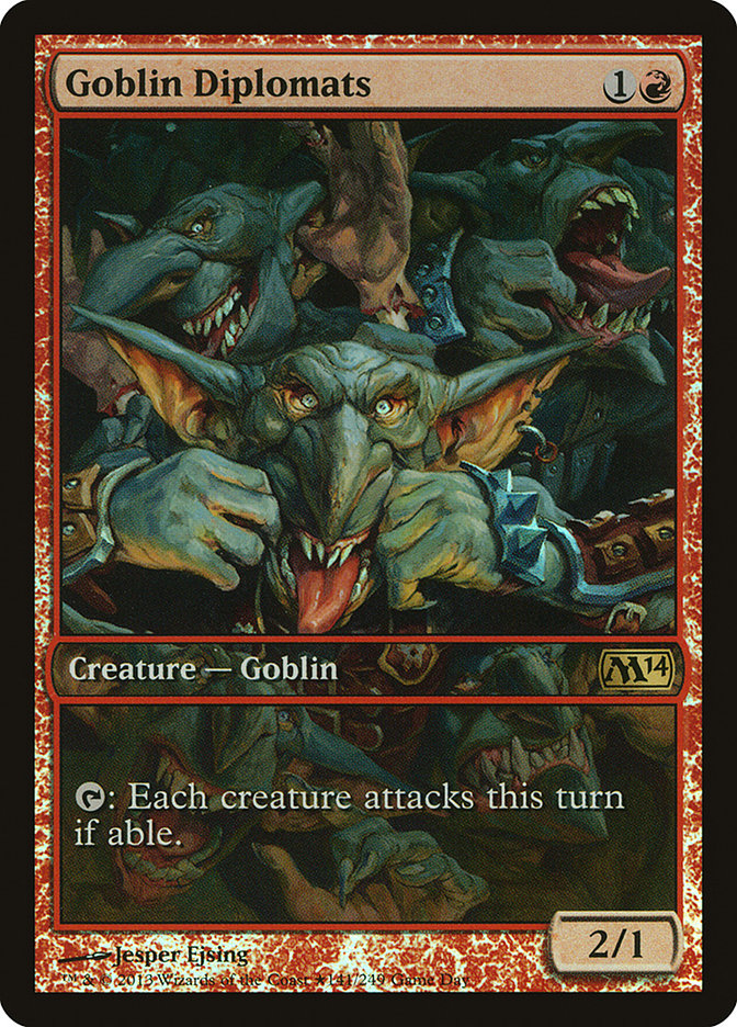 Goblin Diplomats (Game Day) [Magic 2014 Promos] | Gamers Paradise