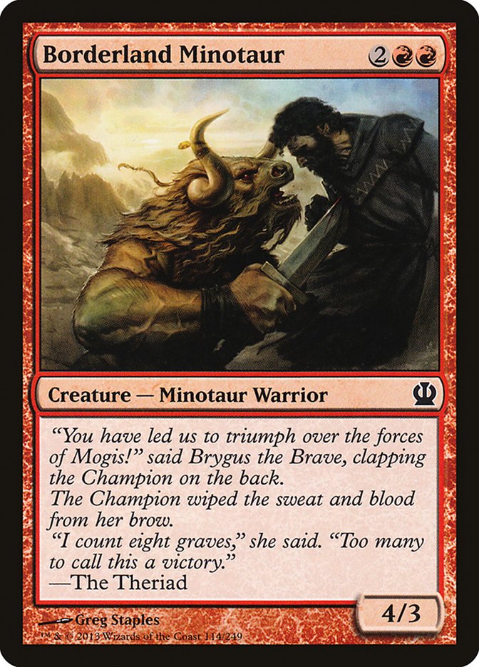 Borderland Minotaur [Theros] | Gamers Paradise