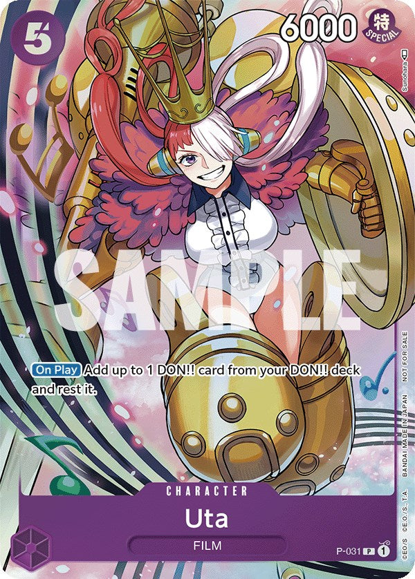 uta one piece card game SEALED Premium Card Collection Uta One Piece 6 Parallel Cards Japan