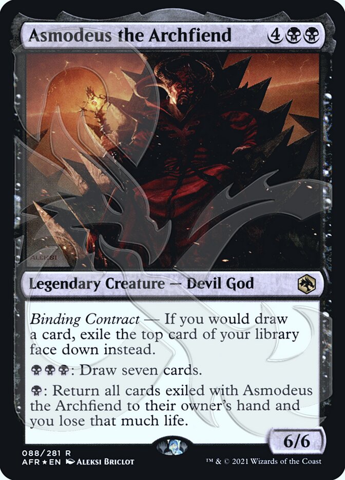 Asmodeus the Archfiend (Ampersand Promo) [Dungeons & Dragons: Adventures in the Forgotten Realms Promos] | Gamers Paradise
