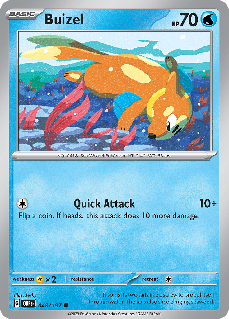 Buizel (048/197) [Scarlet & Violet: Obsidian Flames] | Gamers Paradise