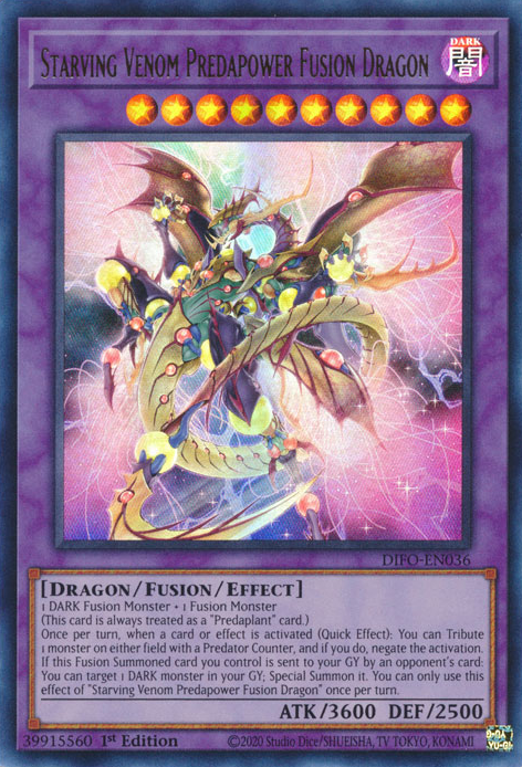 Starving Venom Predapower Fusion Dragon [DIFO-EN036] Ultra Rare | Gamers Paradise