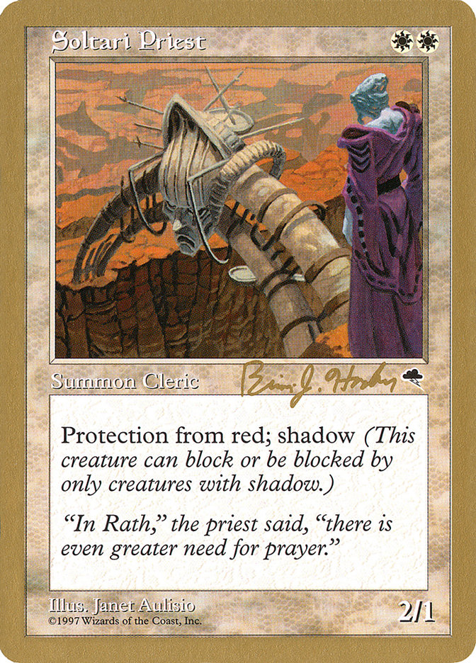 Soltari Priest (Brian Hacker) [World Championship Decks 1998] | Gamers Paradise