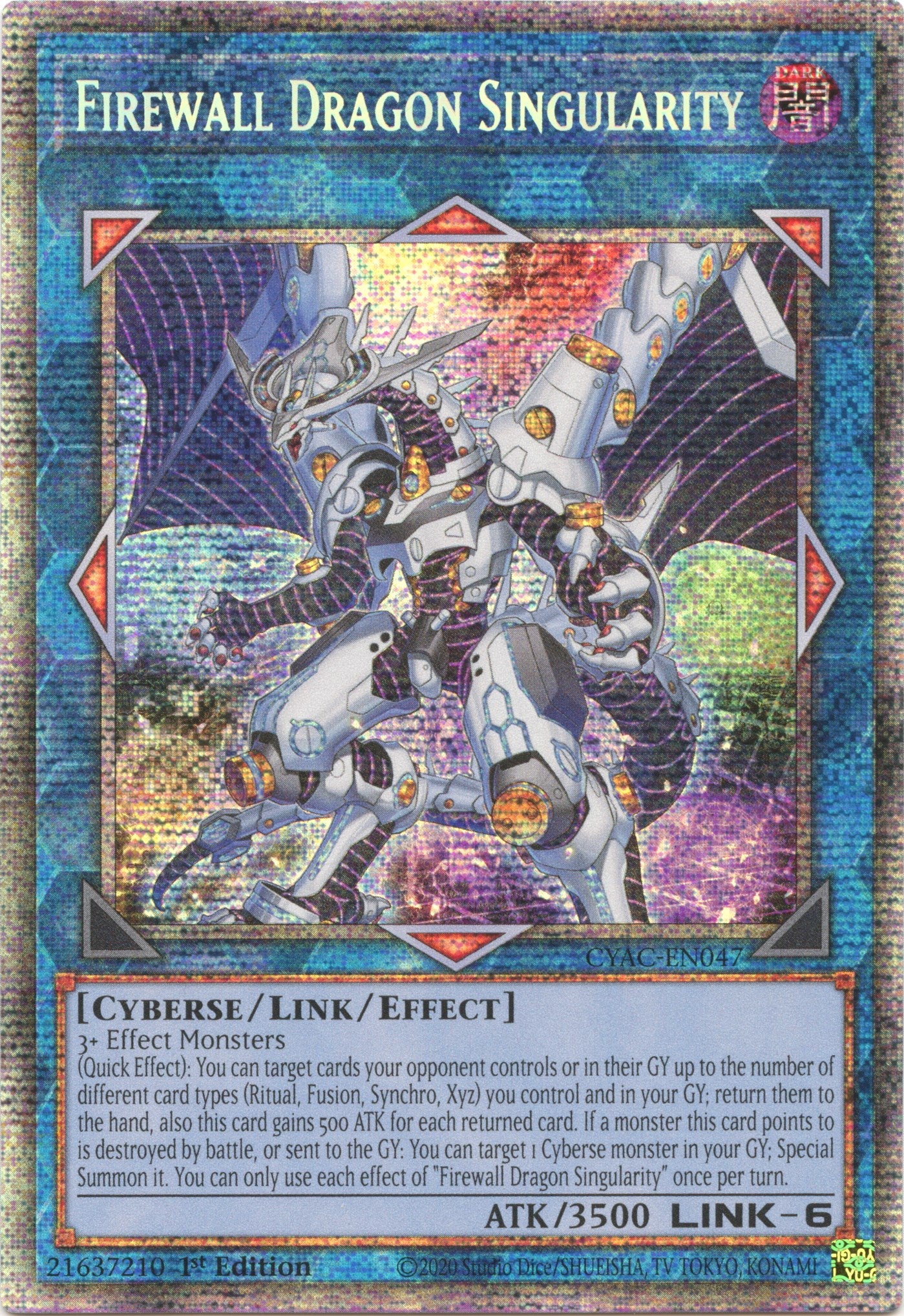 Firewall Dragon Singularity [CYAC-EN047] Starlight Rare | Gamers Paradise