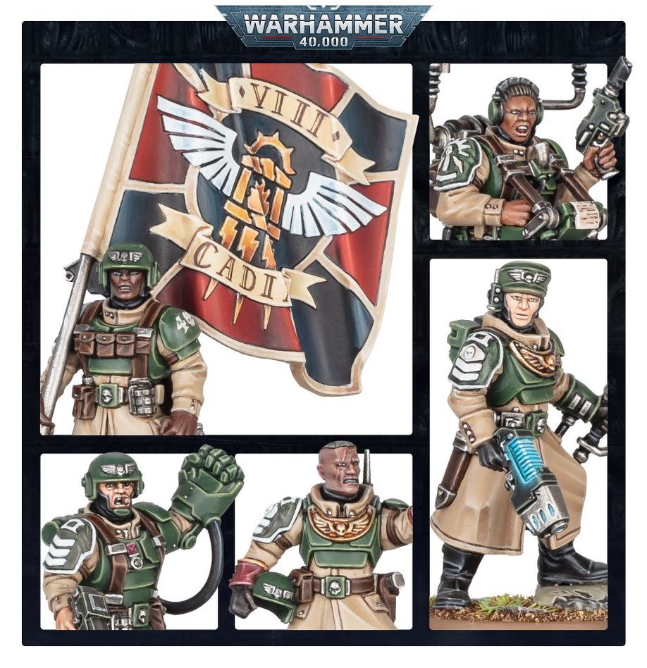 Warhammer 40k - Astra Militarum - Cadian Command Squad | Gamers Paradise