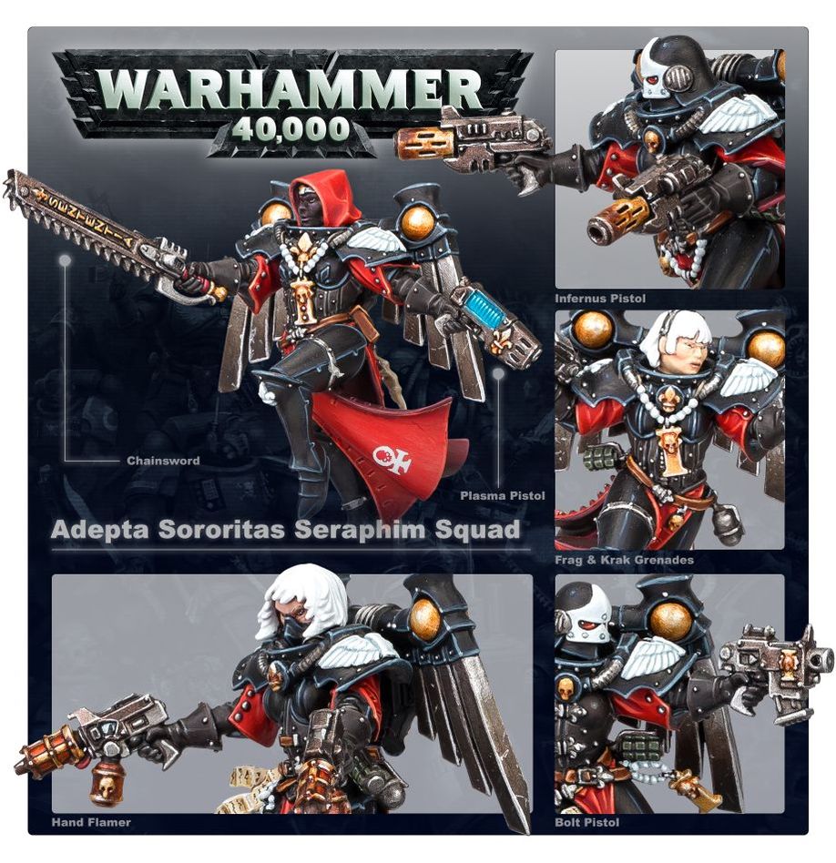 Warhammer 40k - Adepta Sororitas - Seraphim Squad | Gamers Paradise