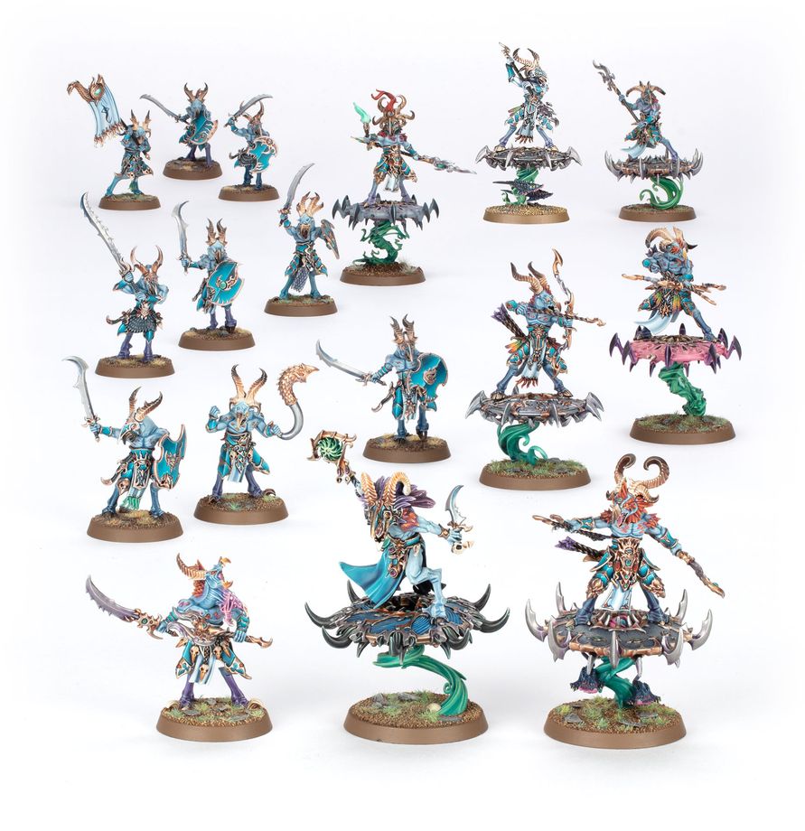Warhammer Age of Sigmar - Spearhead: Disciples of Tzeentch – Tzaangor Warflock (PREORDER) | Gamers Paradise
