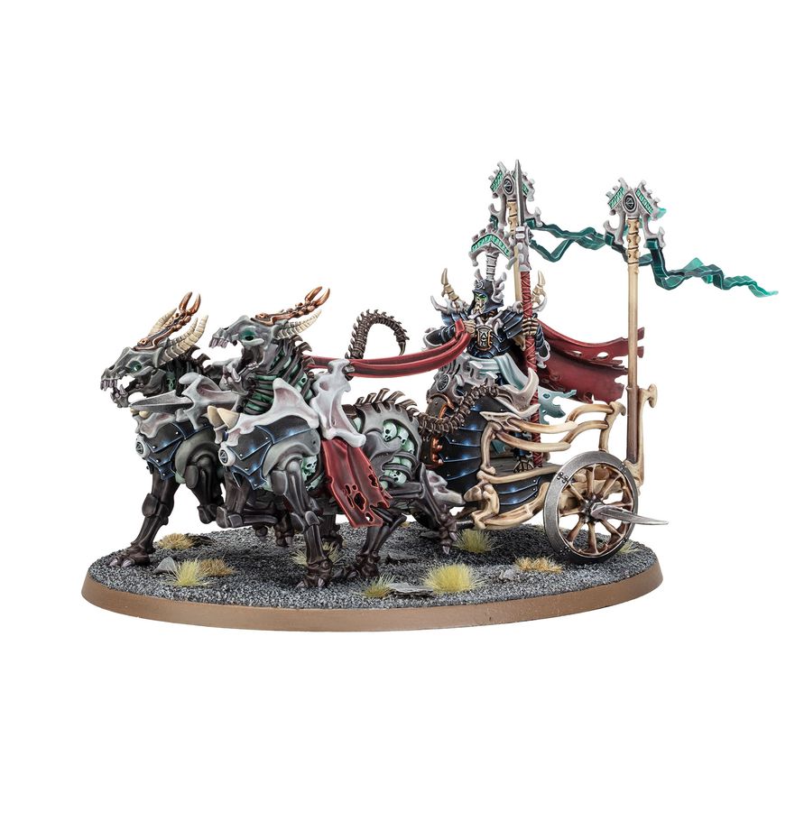 Warhammer: Age of Sigmar - Ossiarch Bonereapers -Liege-Kavalos on War Chariot (PREORDER) | Gamers Paradise