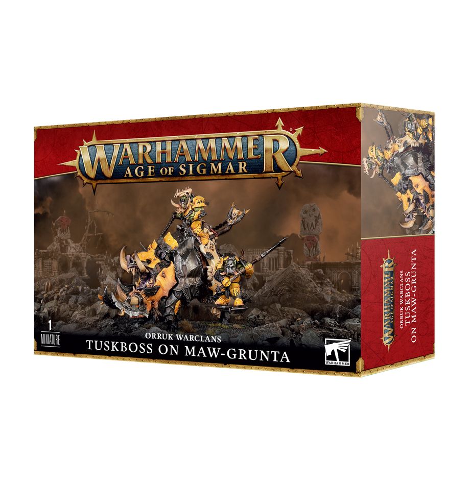 Warhammer: Age of Sigmar - Orruk Warclans - Tuskboss on Maw-Grunta | Gamers Paradise