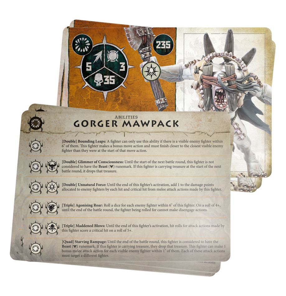 warcry card sleeves Warcry: Gorger Mawpack