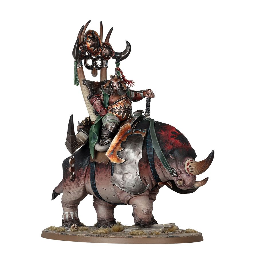 Warhammer: Age of Sigmar - Ogor Mawtribes - Morga the Mighty – Overtyrant / Tyrant on Glutthorn (PREORDER) | Gamers Paradise