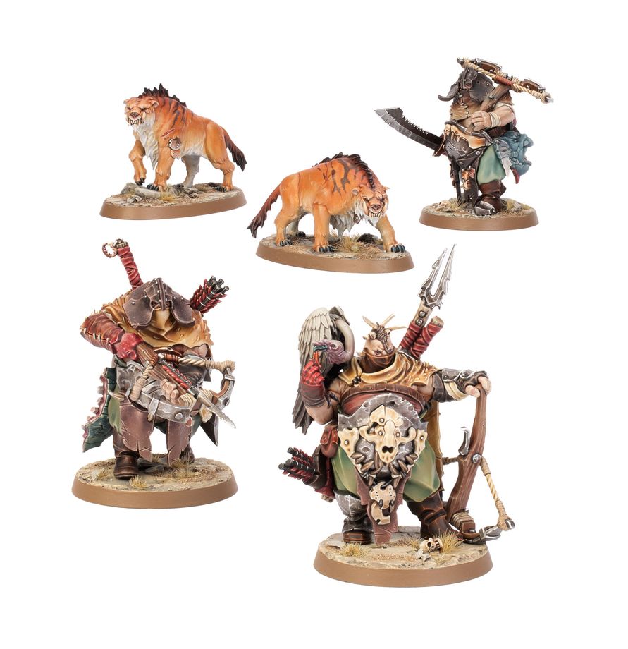 Warhammer: Age of Sigmar - Ogor Mawtribes - Hunters with Sabrefangs (PREORDER) | Gamers Paradise