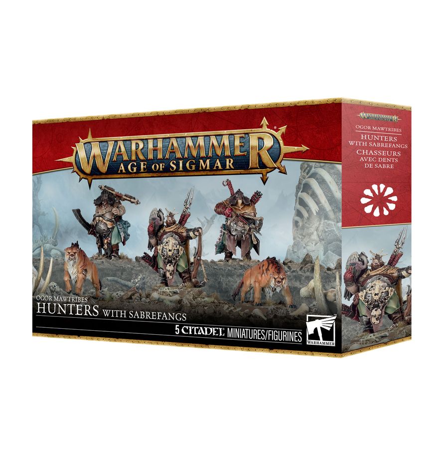 Warhammer: Age of Sigmar - Ogor Mawtribes - Hunters with Sabrefangs (PREORDER) | Gamers Paradise