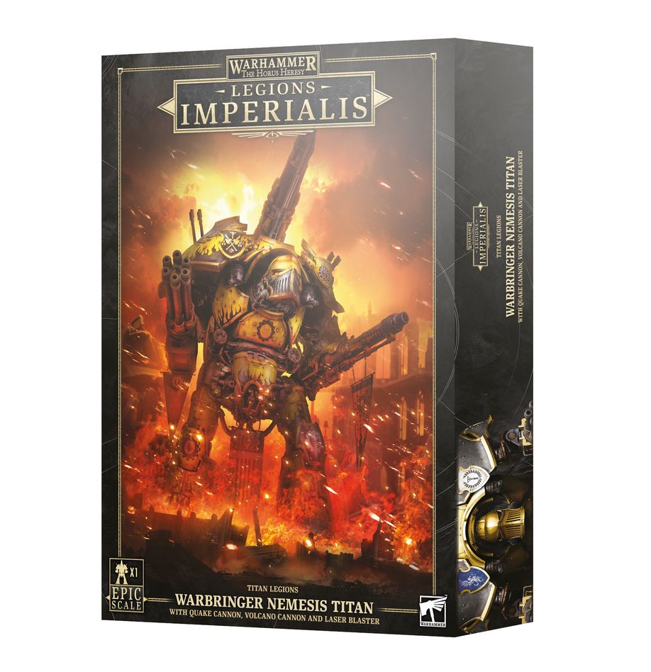 Warhammer: Legions Imperialis - Titan Legions - WARBRINGER NEMESIS TITAN WITH QUAKE CANNON, VOLCANO CANNON, AND LASER BLASTER | Gamers Paradise