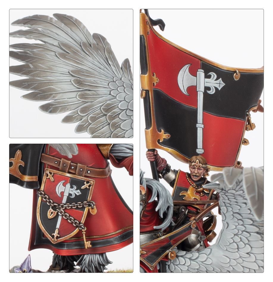 WARHAMMER: THE OLD WORLD – KINGDOM OF BRETONNIA - BATTLE STANDARD BEARER ON ROYAL PEGASUS | Gamers Paradise