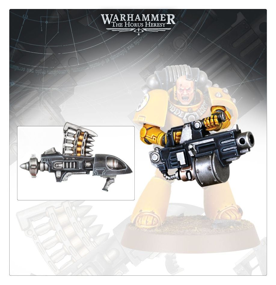 Warhammer: The Horus Heresy - Legiones Astartes - HEAVY WEAPONS UPGRADE SET - MISSILE LAUNCHERS AND HEAVY BOLTERS | Gamers Paradise