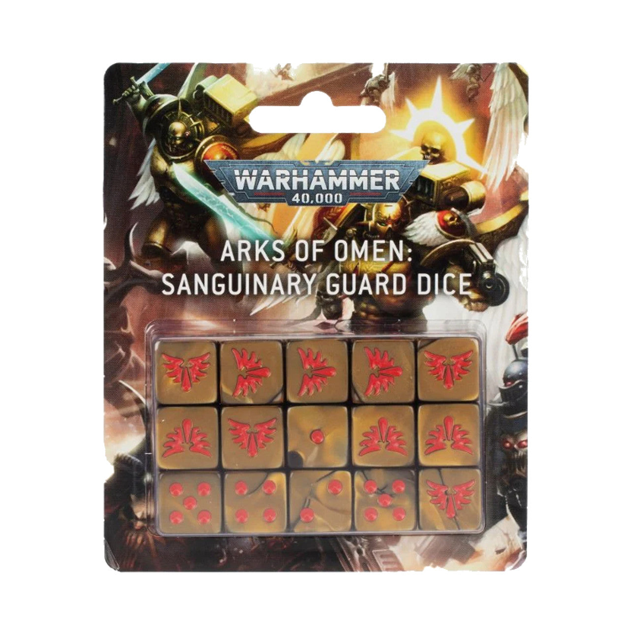 Warhammer 40K: Arks of Omen Sanguinary Guard Dice Set | Gamers Paradise