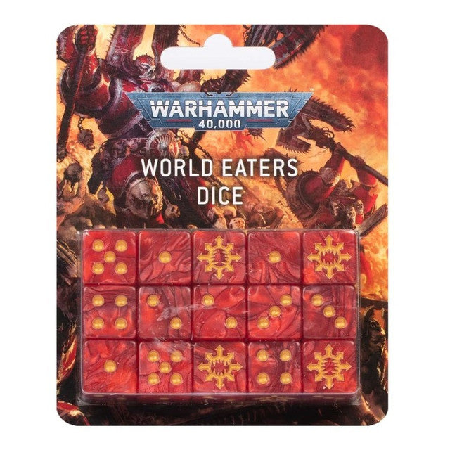 Warhammer 40K: World Eaters Dice Set | Gamers Paradise