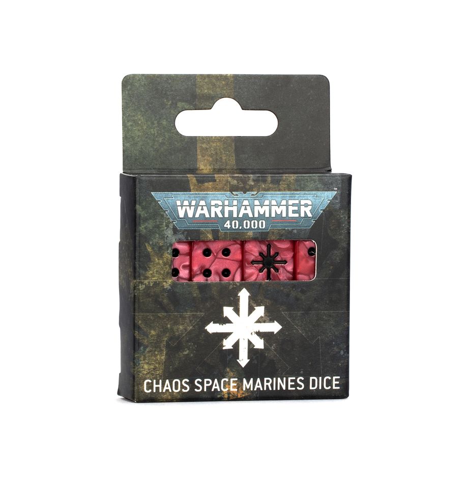 Warhammer 40K: Chaos Space Marines Dice Set | Gamers Paradise