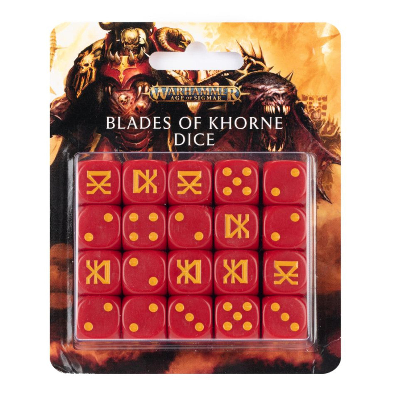 Warhammer Age of Sigmar: Blades of Khorne Dice Set | Gamers Paradise