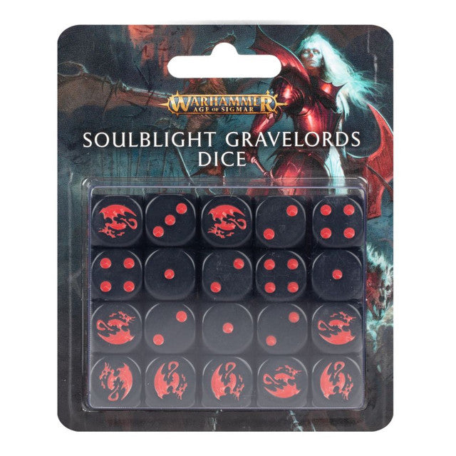 Warhammer Age of Sigmar: Soulblight Gravelords Dice Set | Gamers Paradise