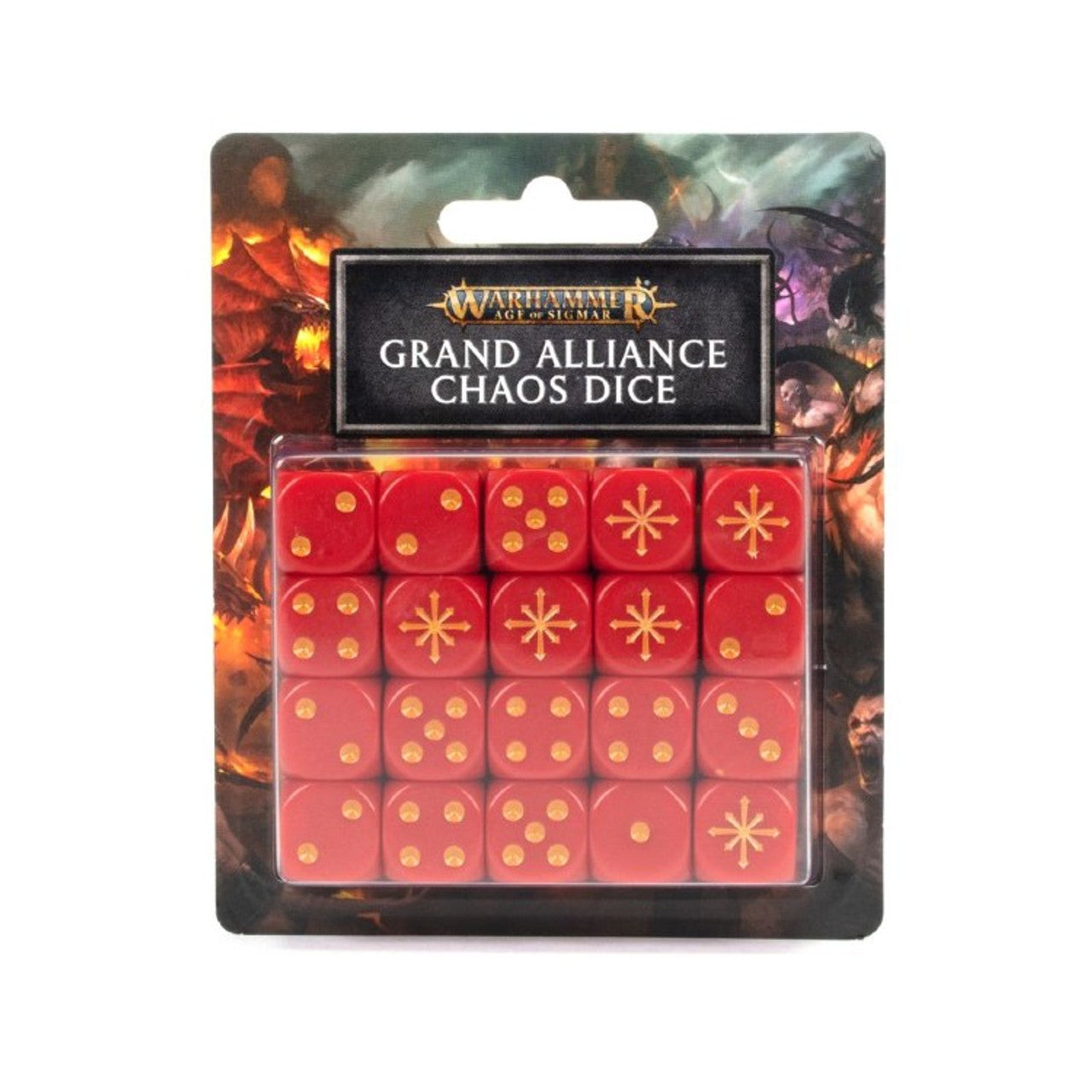 Warhammer Age of Sigmar: Grand Alliance Chaos Dice Set | Gamers Paradise