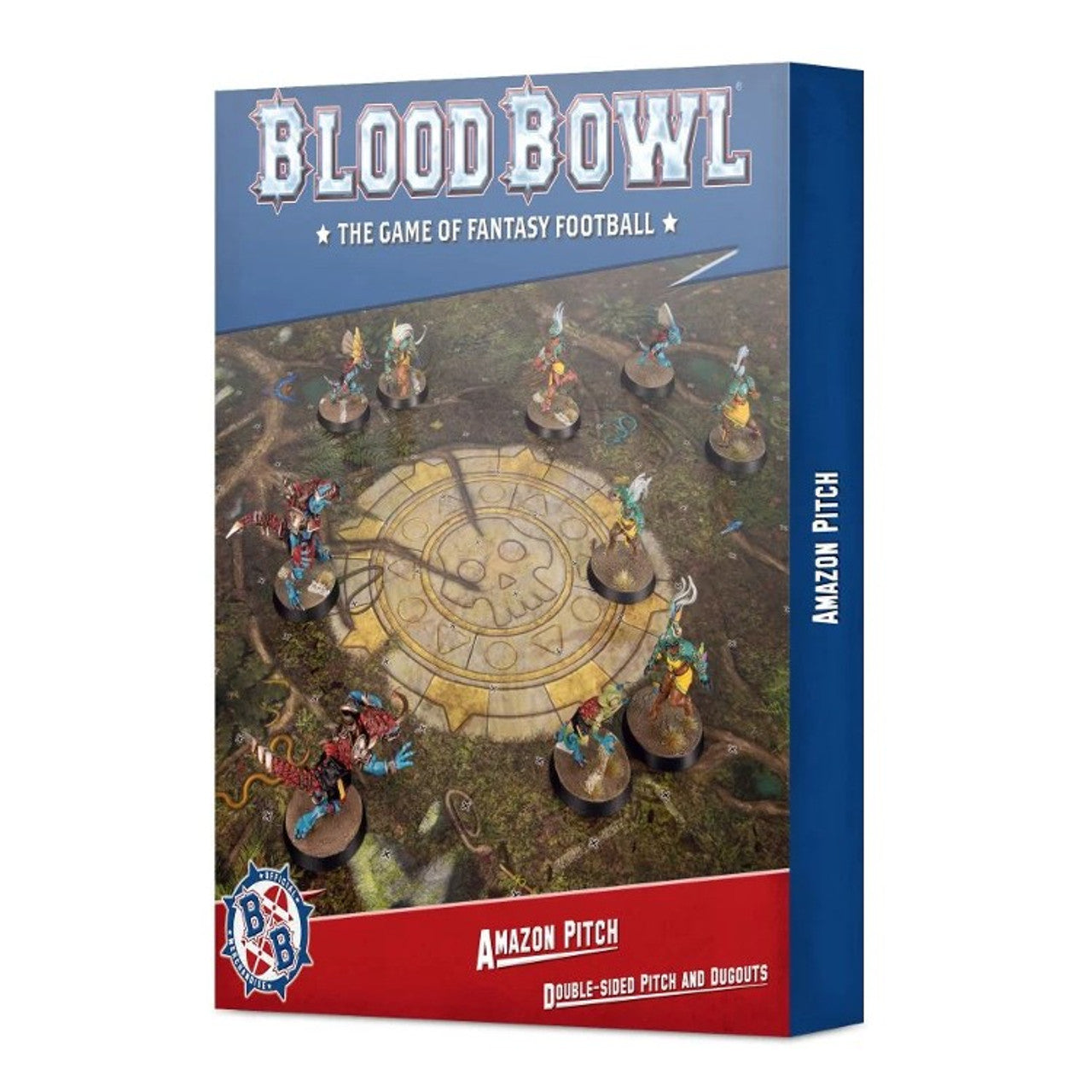 BLOOD BOWL: AMAZON PITCH - DOUBLE SIDED PITCH & DUGOUTS | Gamers Paradise