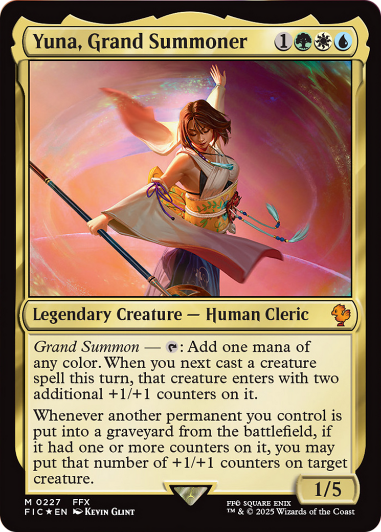 Yuna, Grand Summoner (Surge Foil) [FINAL FANTASY Commander] | Gamers Paradise