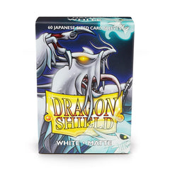 Dragon Shield: Japanese Size 60ct Sleeves - White (Matte) | Gamers Paradise