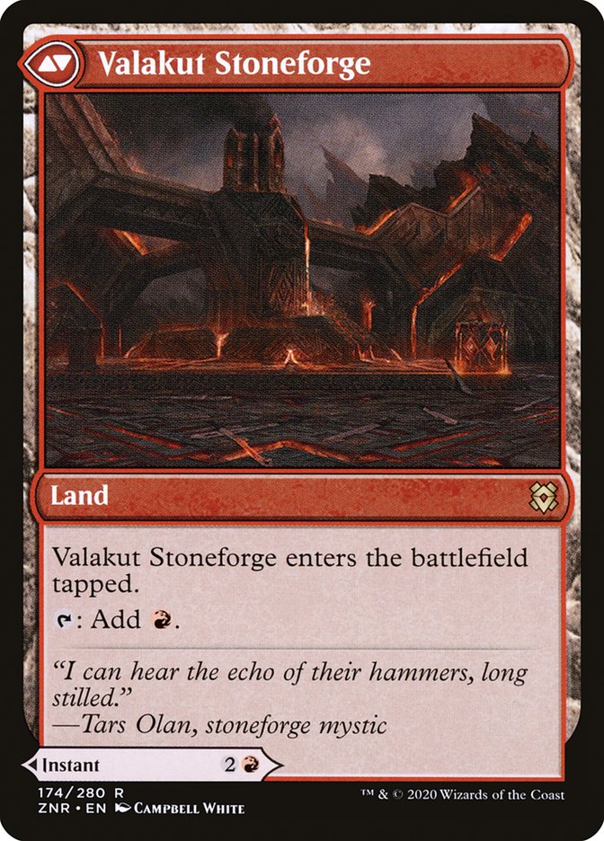 Valakut Awakening // Valakut Stoneforge [Zendikar Rising] | Gamers Paradise