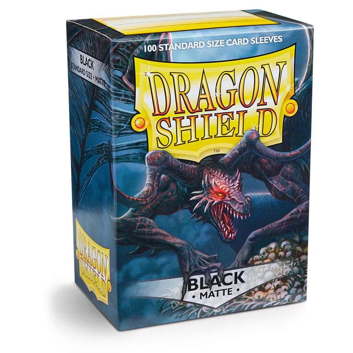 Dragon Shield: Standard 100ct Sleeves - Black (Matte) | Gamers Paradise