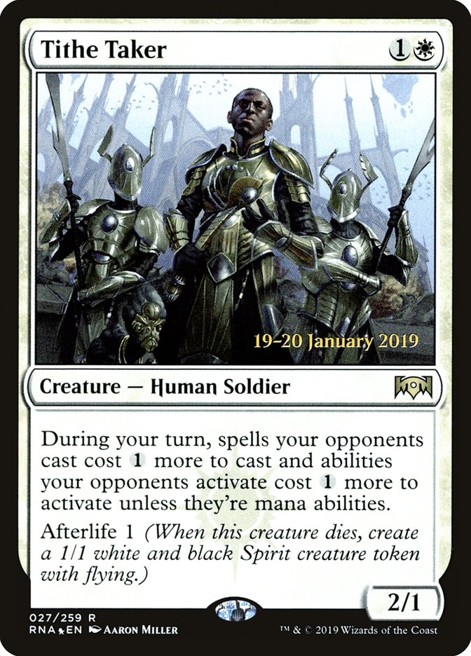Tithe Taker [Ravnica Allegiance Prerelease Promos] | Gamers Paradise