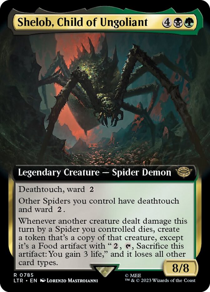 Shelob, Child of Ungoliant (Extended Art) (Surge Foil) [The Lord of the Rings: Tales of Middle-Earth] | Gamers Paradise