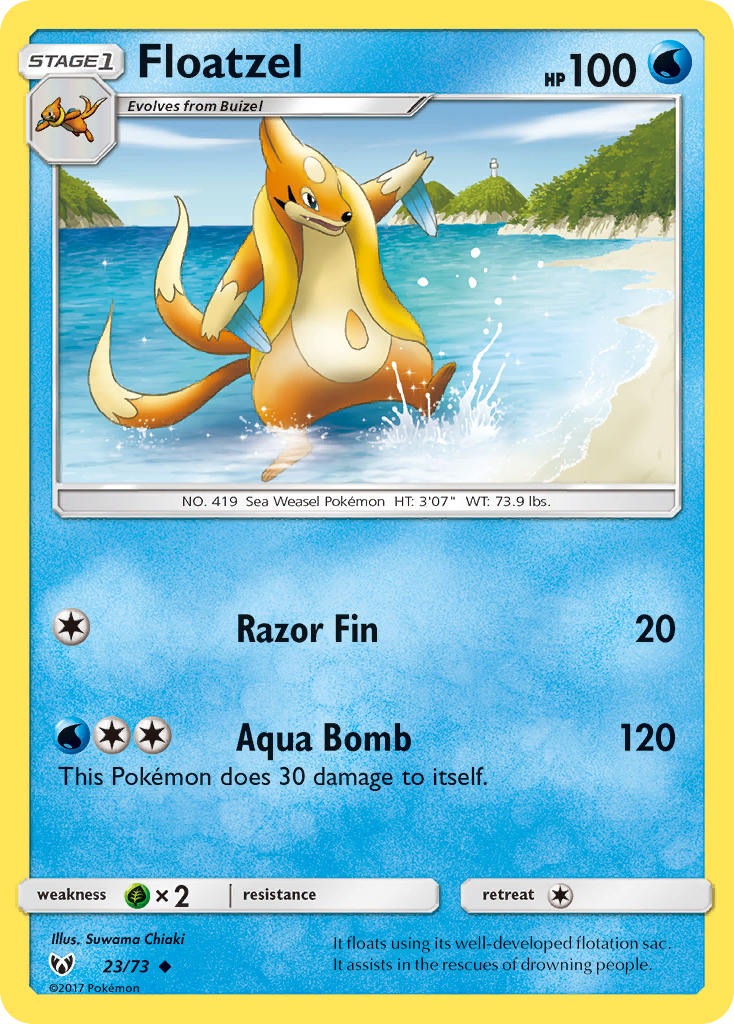 Floatzel (23/73) [Sun & Moon: Shining Legends] | Gamers Paradise
