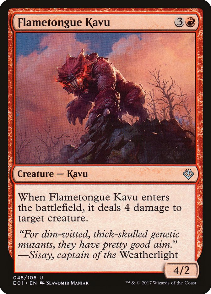 Flametongue Kavu [Archenemy: Nicol Bolas] | Gamers Paradise