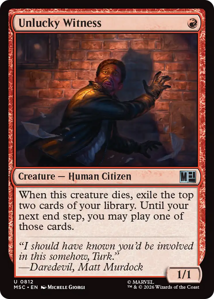 Unlucky Witness [Marvel Super Heroes Commander] | Gamers Paradise