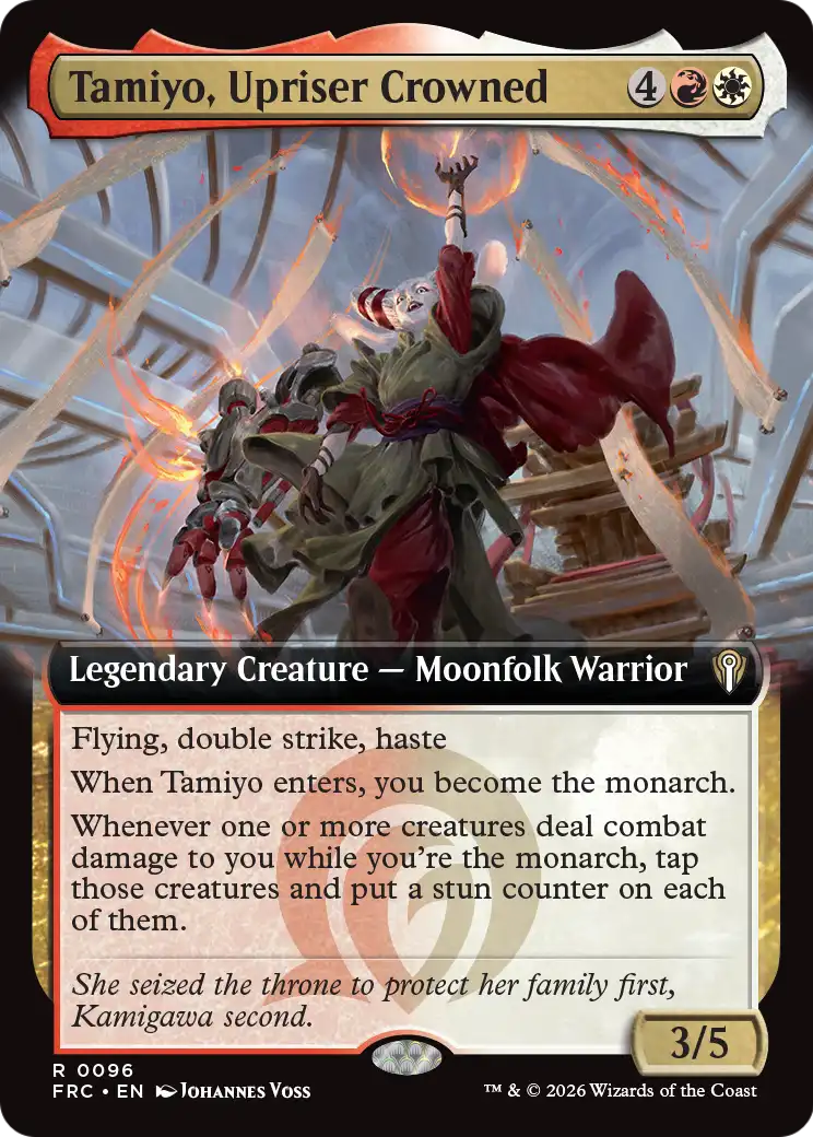 Tamiyo, Upriser Crowned (Extended Art) [Reality Fracture Commander] | Gamers Paradise