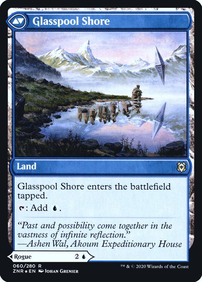Glasspool Mimic // Glasspool Shore [Zendikar Rising Prerelease Promos] | Gamers Paradise