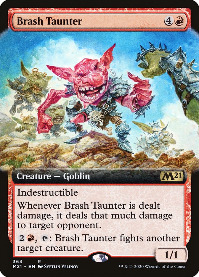 Brash Taunter (Extended Art) [Core Set 2021] | Gamers Paradise