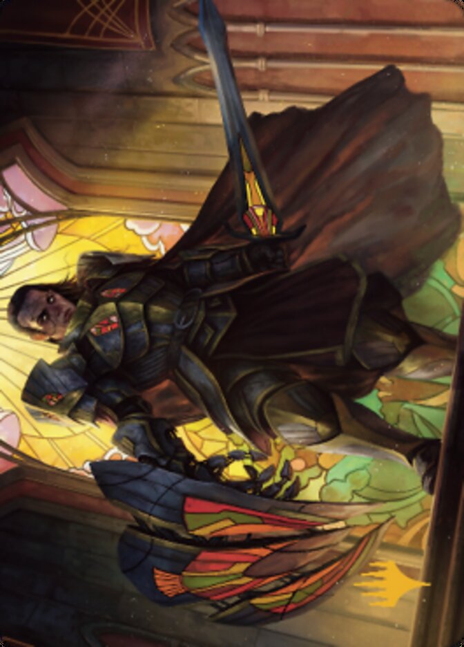 Benalish Sleeper Art Card (Gold-Stamped Signature) [Dominaria United Art Series] | Gamers Paradise