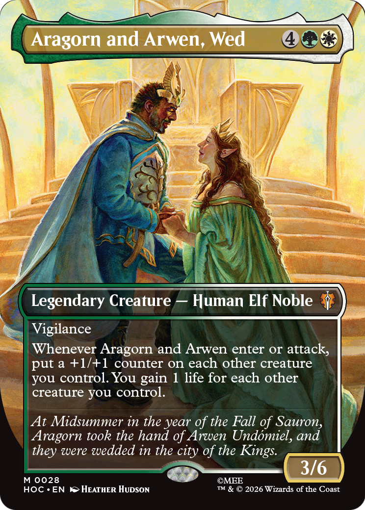 Aragorn and Arwen, Wed (Borderless) [The Hobbit] | Gamers Paradise